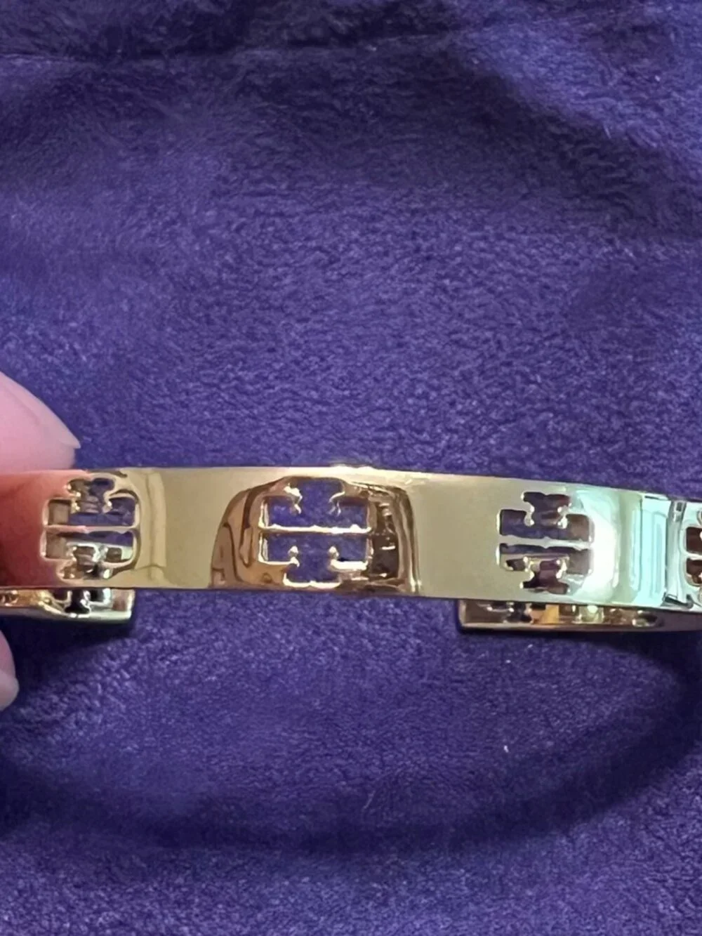 Tory Burch Gold Logo Bangle